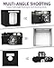 Photo Box, SAMTIAN Photo Light Box 32x32x32 Inches 126 LED Light Photo Studio Shooting Tent Tabletop Photography Lighting Kit with 4 Background Paper (Black,White, Red and Orange) for Photography
