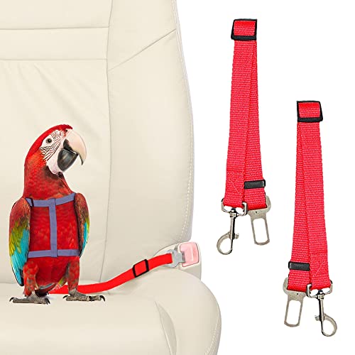 Sungrow Car Seat Belts For Dogs, Ferret And Cats, Adjustable Nylon Belt, Support All Cars, 2 Belts Per Pack #TOP1