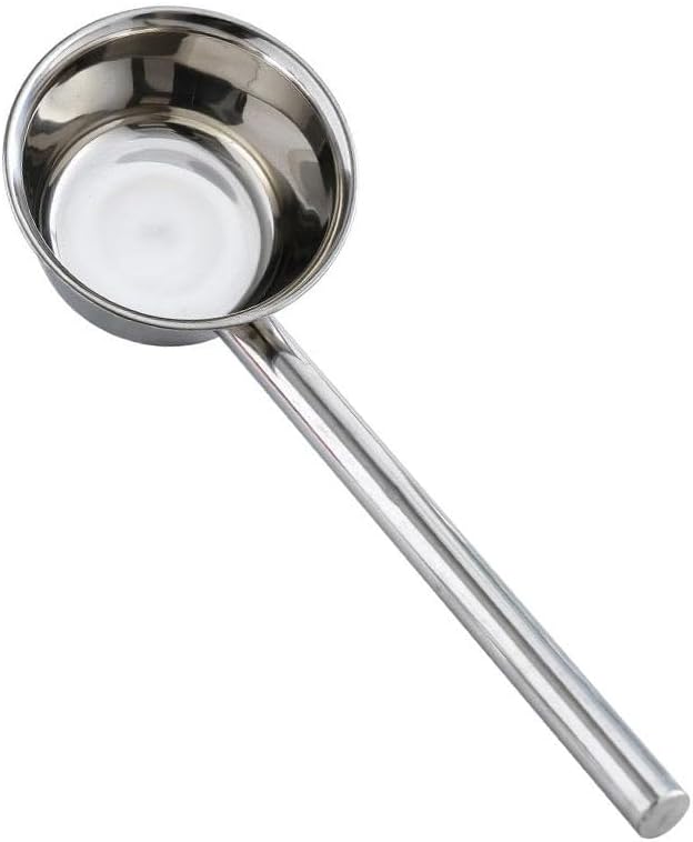 Ladle Water Steel Stainless Scoop Handle Soup Dipper Spoons Ladles Spoon Bailer Bath Metal Kitchen Spout Cup Ice Household Pour| | - - (Color: Silver, Size: 54x13cm)