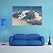 Gyybfhn avec Cadre Peinture 3 Pièces Toile de Peinture,Art Moderne,HD Sticker Mural Modulaire Affiche Décor,Cadeau,Tableau Decoration Murale Chambre Mont-Blanc en Hiver,50x70cmx3