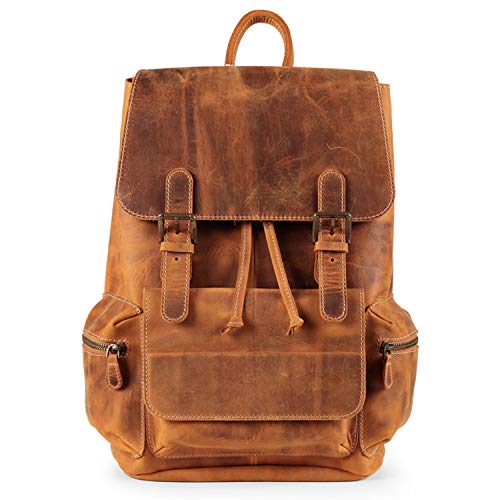 MegaGear Valley Echter Leder Rucksack, Kamel, MG1930 Cover