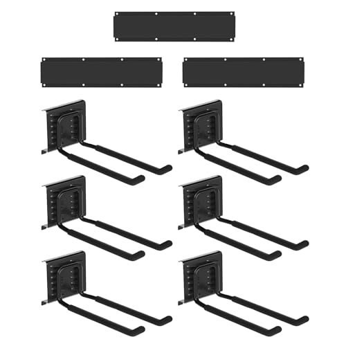 Rdxanc Heavy Duty Adjustable Garage Hooks Wall Mounted Tool Storage Organizers for Gardening Equipment and Household Tools Iron