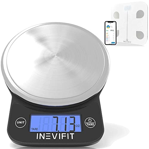 Balanza digital bluetooth INEVIFIT con medidor nutricional miniatura 1