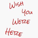 Wish You were Here Vinyl Waterproof Sticker Decal Car Laptop Wall Window Bumper Sticker 5'