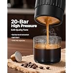 COTGCO Portable Espresso Coffee Maker, Travel Coffee Maker for Camping, 20 Bar Self‑Heating Rechargeable with USB-C, with NS Capsule for Car/Travel/Camping - Image 5
