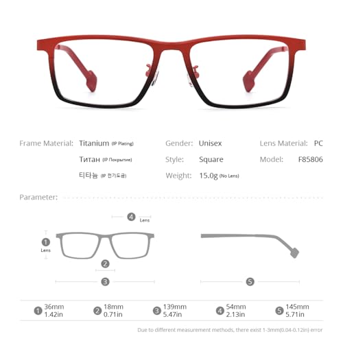 Image of FONEX Colorful Pure Titanium Glasses Frame Women Retro Round Eyeglasses