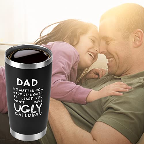 Fathers Day Funny Gifts For Dad Men Husband Grandpa Him From Daughter Son Children Wife, 20Oz Tumbler Cup With Straws, Lids-Birthday,Christmas,Retirement, Anniversary Presents Idea For Papa,The Elders #TOP3