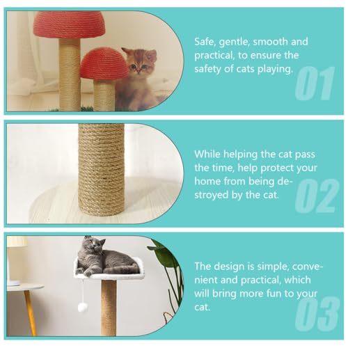 Poste rascador reemplazo POPETPOP para gatos 15.75x2.36x2.36 in miniatura 4