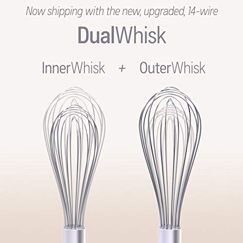 Whisk Wiper - Wipe a Whisk Easily - Multipurpose Kitchen Tool, Made In USA - Includes 11" Stainless-Steel Whisk - Cool Baking Gadget, A Great Gift For Men and Women (Color: Glass Blue) - image 8