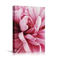 Canvas Wall Art Pink Petal Close Up Bedroom Close Up Colorful Floral Multicolor Petal Photography Romantics - 12x18 inches