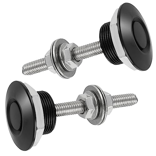 Ouligay 2 piezas de cierre rápido universal para coche, mini capó, kit de clip, botón a presión, capó, aleación de aluminio, para cubierta de parachoques de coche