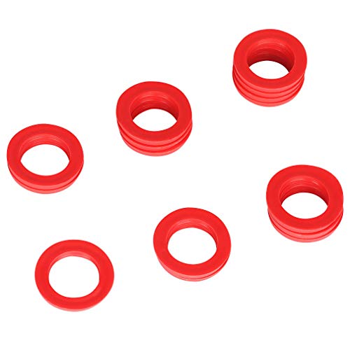Preisvergleich Produktbild KWODE Robuste Gummi-Unterlegscheibe für Gartenschlauch, rote Gummidichtungen, passend für alle Standard-Gartenschläuche und Wasserhähne, 20 Stück