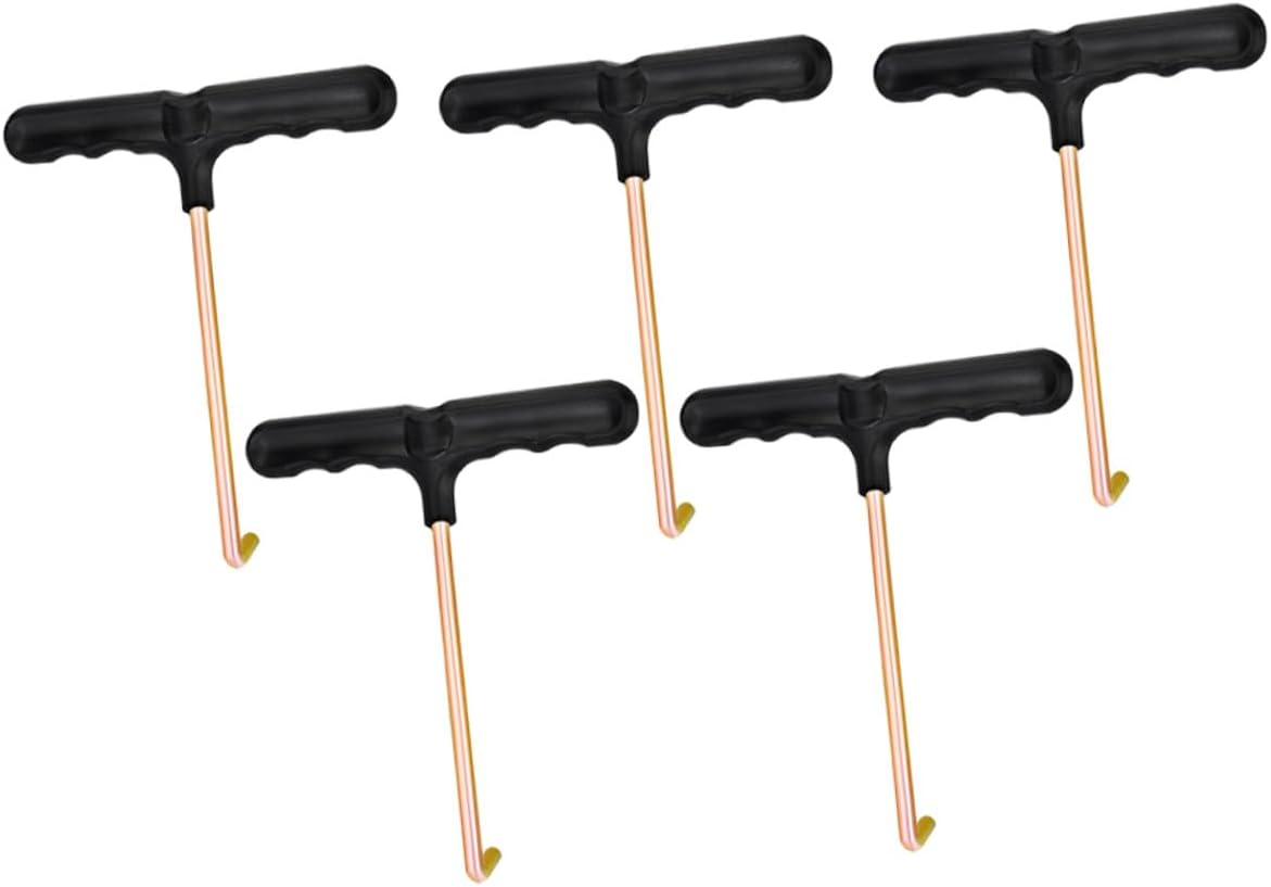 KOMBIUDA 5pcs Portable Shoelace Tighteners T-Shaped Pullers with Ergonomic Handle Shoe Lace Tools for Hockey Skates and Sneakers Easy to Use Shoelace Pulling Tool