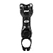MTB Stem 25.4 90mm 110mm 0-60 Degree Adjustable Bike Stem Mountain Bike Stem Short Handlebar Stem for Most Bicycle, Road Bike, MTB, BMX, Cycling (Aluminum Alloy, Lightweight, Black) (25.4*110mm)