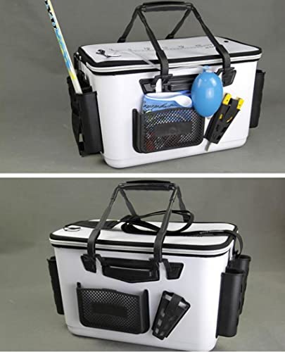 GaUmiME タックルボックス ロッドホルダー付き バッカン 釣りバッカン タックルバック 釣りバケツ 大容量 EVA素材 多機能 収納コンテナ プライヤーホルダー付き (45x27x27cm) 6枚目