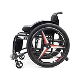Lightweight All-Terrain Folding Adult Wheelchair Aluminium Self-propelled Manual Adjustable Footrest for Youth, Adults, Elderly(Soft,Seat Width 42cm/16.5in)