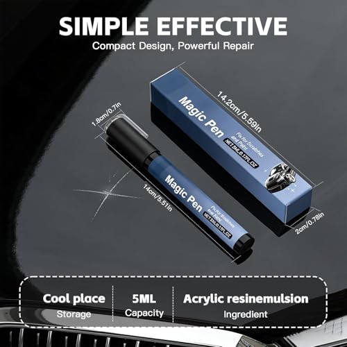 Image of Magic Car Scratch Remover Pen 2026 Car Paint Repair Pen, Portable Auto Scratch Remover for Garage and Home Use, Universal Vehicle Touch Up Pen for Drivers (2pcs)