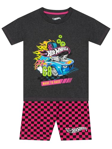 Image of Hot Wheels Shirt And Shorts | Girls Summer Outfits | Race Cars Girls Tshirts and Short Sets