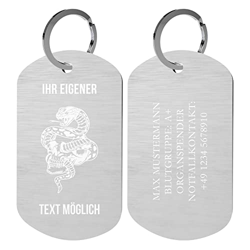 Personalisiertes Dog Tag Halsband - Edelstahl Anhänger Mit Gravur