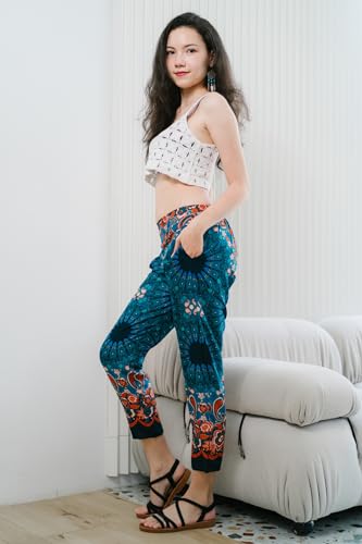 Your Cozy Elastic Waist Slim Fit Loose Casual Long Pants Full Length Straight Leg Pant3