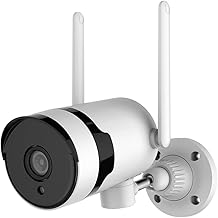 Câmera de segurança sem fio de 3MP PTZ câmera de vigilância externa IP66 à prova d'água com visão noturna, detecção de movimento, acesso remoto, áudio bidirecional