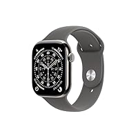 Apple Watch Series 11 GPS + Cellular, Cassa 46 mm in titanio naturale con Cinturino Sport grigio...