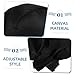 Beavorty Fashion Chef Hat Skull Ribbon Turban Black Canvas for Chefs Cooks and Bakers Unisex Design for Catering Schools and Daily Wear