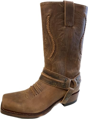 Sendra 12209 - Botas de vaquero estilo bota (unisex, incluye funda de transporte y grasa de piel), color marrón, color Marrón, talla 39 EU