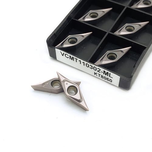 10 piezas herramientas de carburo para torno VCMT110301 miniatura 3