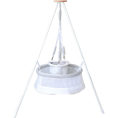 Portable Bassinet and Swing with Soothing Rocking Motion, Versatile Baby Bouncer seat for Infants 0-12 Months, Ideal for Lying and Sitting Baby Rocking Bed, Cradle Bed, Swing, Soothing