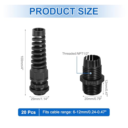 Prensaestopas NPT1/2 con doble sellado impermeable IP68 contra la humedad 2