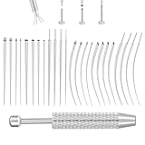 Uni-J Piercing Taper Ball Grabber Tool for Changing Jewelry - 14G 16G 18G 20G Threadless/Internal thread/External Thread Stretching Kit for Ear/Nose/Navel/Nipple/Lip/Eyebrow/Tongue (25Pcs)