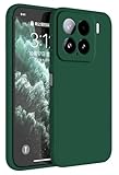 Topme Funda para Xiaomi MI 15 (6.36' Inches) Carcasa Caja Case Estuche, Funda Protectora de Piel de Silicona TPU - Verde Oscuro
