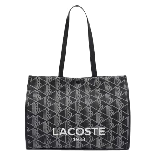 Cabas Lacoste Heritage Jacquard Cotton L grand sac de cours et voyage