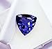 8 Ct Certified Natural Trillion Cut Blue Tanzanite Loose Gemstone for Jewelry Making, Medium, Purple for Jewellery Making