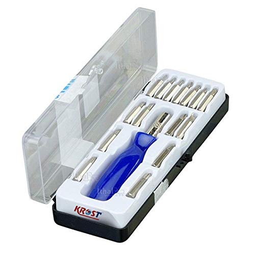 See full amazon price history chart for KROST 16-In-1 Tools Set For Mobile Phone PC Portable Multi-function Screwdriver Tools Kit. KROST 16-In-1 Tools Set For Mobile Phone PC Portable Multi-function Screwdriver Tools Kit. (B08KQH1Q4S) Amazon Price History, Amazon Price Tracker