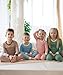 Warm Cuddles Soft Viscose from Bamboo Pajamas for Kids - Toddler Pajamas for Boys & Girls - Two Piece Set PJs (Olive, 9-10Y)