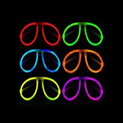 Funcart Glow in The Dark Google for Neon Party/Glow in the dark Party/Light Party/Bachelorette party(1pc/Pack)