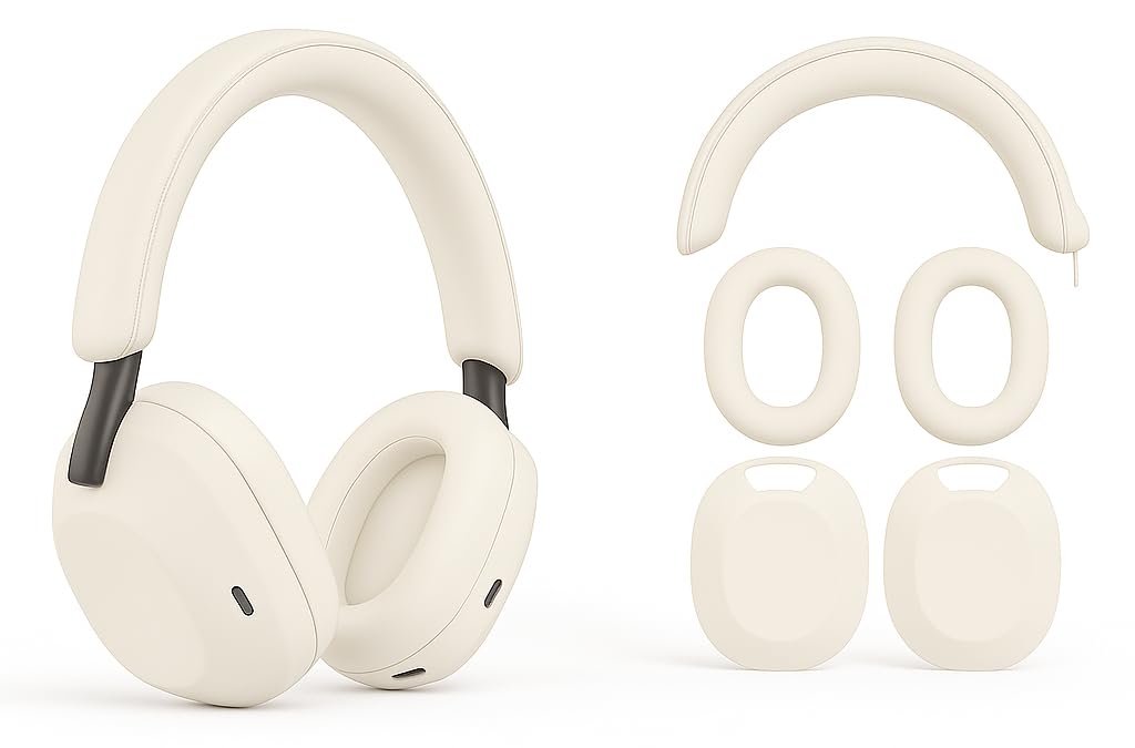 Case Cover Compatible with Sony WH-1000XM5 Headphones (Pebble Brown)