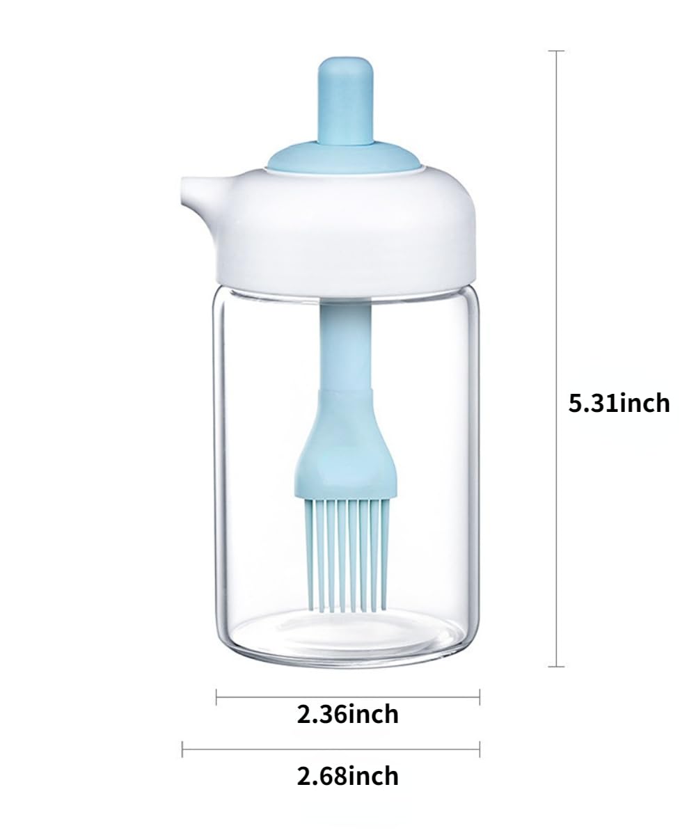 Amazon.co.jp: オイルディスペンサー ブラシ付き ガラスオリーブオイル