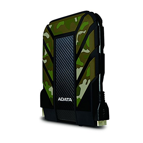 Image of ADATA HD710M 1TB USB 3.0 Waterproof /Dustproof /Shock-Resistant External Hard Drive, Camouflage (AHD710M-1TU3-CCF)