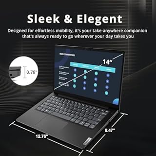 Lenovo V14 Gen 4 Business Laptop (14" FHD Anti-Glare, Intel 10-Core i7-13620H, 40GB RAM, 1TB SSD), Webcam with Privacy Shutter, Ethernet, Wi-Fi 6, HDMI, Bluetooth, Win 11 Home w/ Copilot, Black