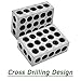 Timunr 5 Pair of Matched 1 x 2 x 3 Accuracy Parallel Blocks, 23-Hole 0.0002 Inch Alloy Steel 123 Parallel Block Set