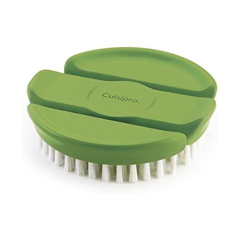 Cuisipro Flexible Vegetable Brush, Green Cover