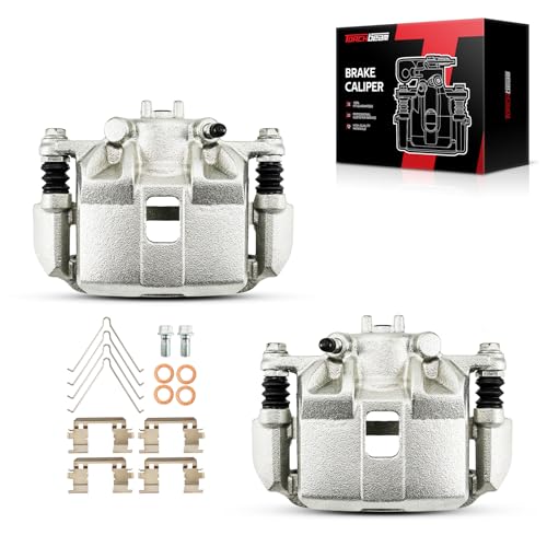 Image of Torchbeam Front Brake Calipers Set for Fit Honda 2009-2012 2015-2020 Fit, Honda 2013 Fit 1.5L, Honda 2011-2015 CR-Z, Front Left and Front Right Calipers Replace # 19B6039+19B6038