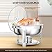 Rengue 6QT Chafing Dishes for Buffet, 4 Pack Stainless Steel Round Chafing Dish Buffet Set, Heating and Cooling Buffet Servers and Warmers, Food Warmers for Parties Buffet,Gatherings,Banquets,Weddings