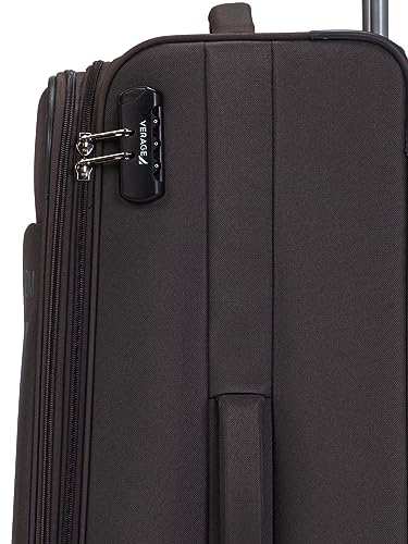 Image of Verage V Lite - Nevada 20 inch / 59 cms Soft-Sided Cabin Size Carry-On Expandable Suitcase 8 Wheels Spinner Luggage Trolley Bag (Grey)
