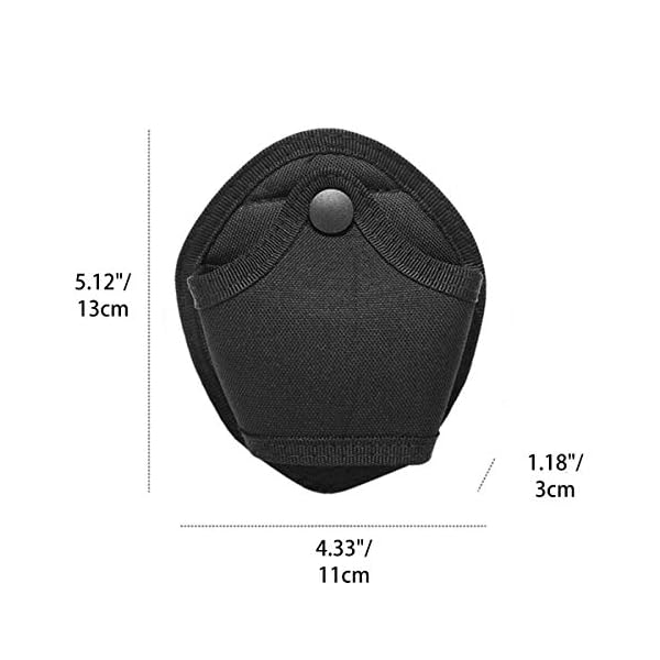 Goabroa 2 Stück Handschellen-Etui, Nylon, offene Oberseite, Handschellen-Halterung, passend für Ketten… – Bild 3