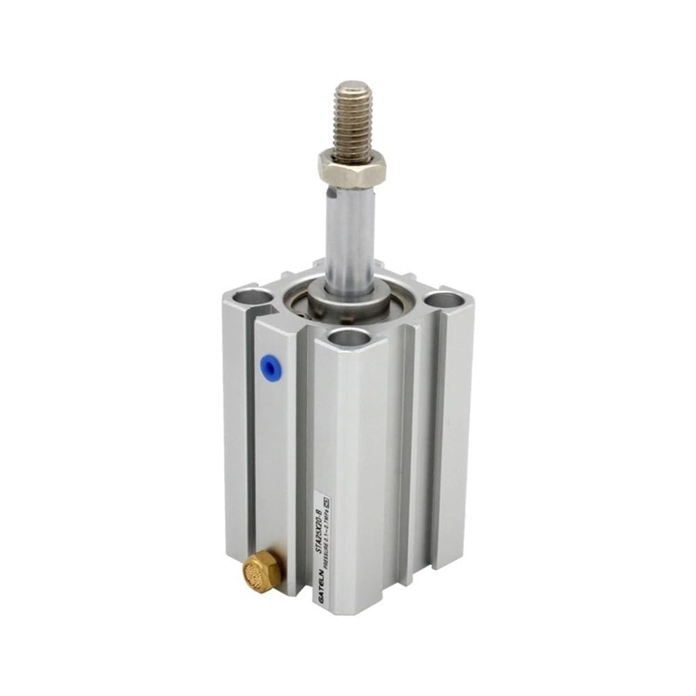 STA-S Kompakter einfachwirkender Pneumatikzylinder 5–50 mm Hub mit Magnet-Luftzylinder 1 Stück(20x25mm)