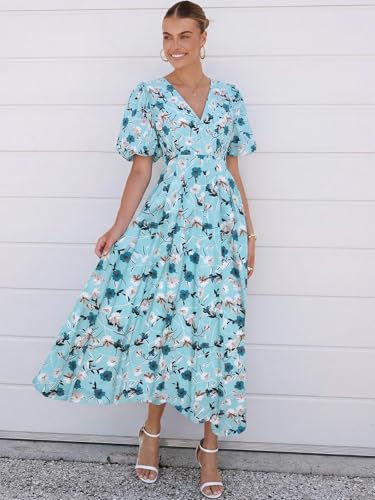 Image of Maxigerui Women's Summer Floral Maxi Dress Spring Wedding Guest Dress 2026